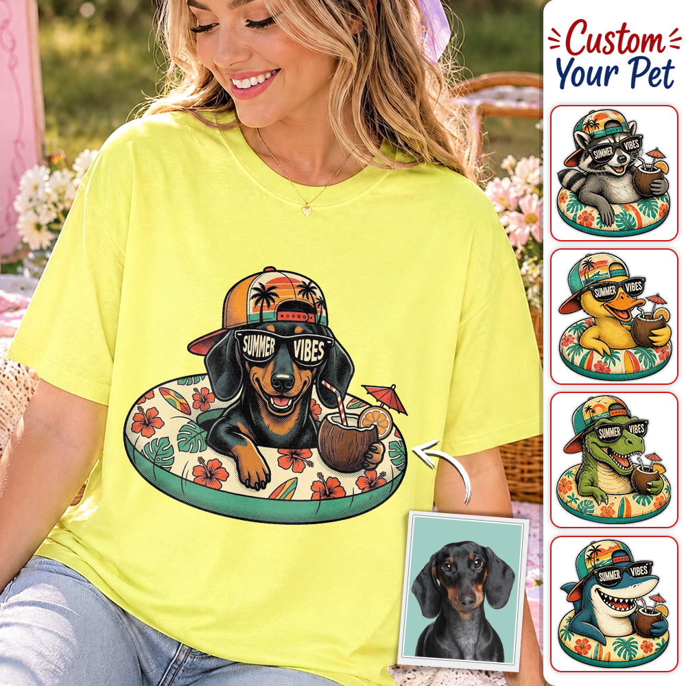 Custom Upload Photo Funny Summer  Beach Vacation Shirt TH23