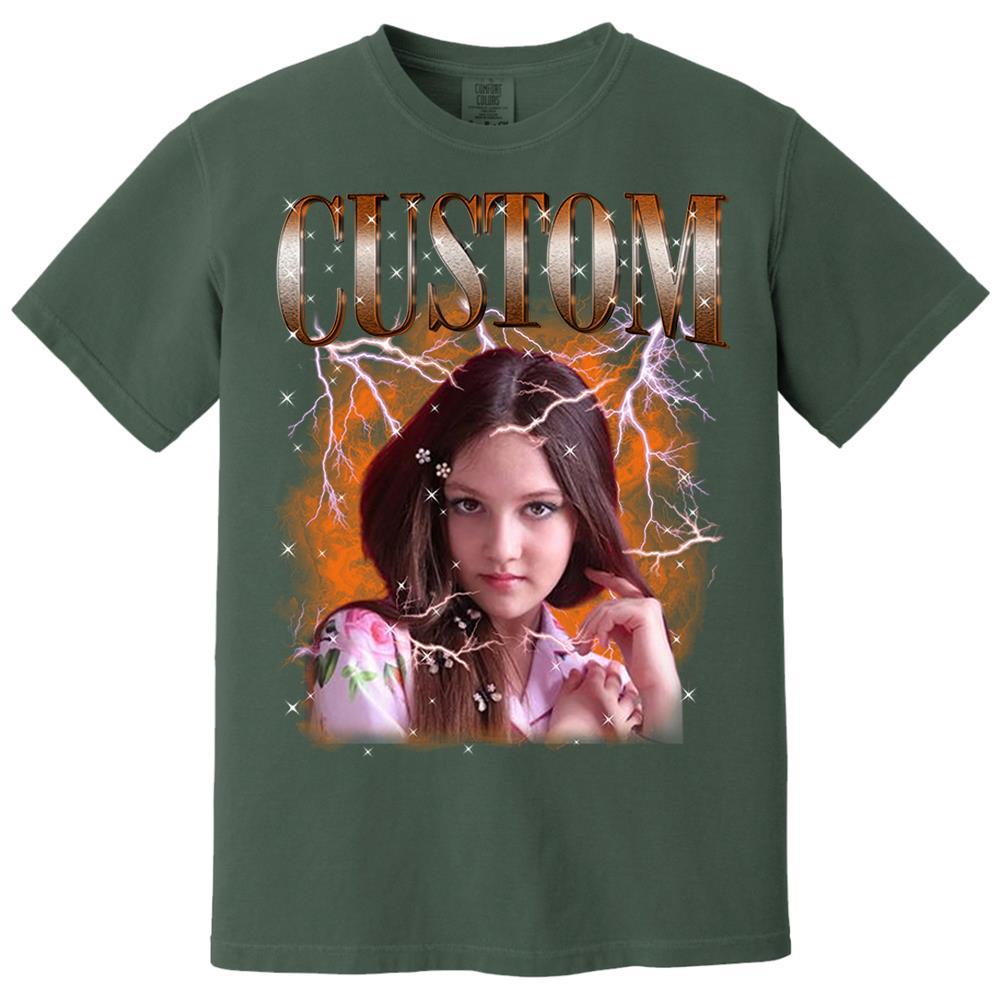 Custom Bootleg Rap Tee Shirt for Boyfriend Girlfriend Custom Face Tshirt Vintage Graphic Shirt Nh00