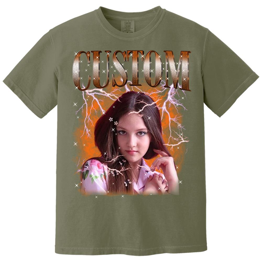 Custom Bootleg Rap Tee Shirt for Boyfriend Girlfriend Custom Face Tshirt Vintage Graphic Shirt Nh00