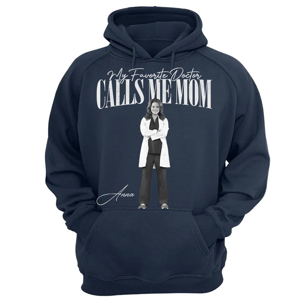 My Favorite Doctor Calls Me Mom Washed Tee Retro Bootleg Shirt For Dotor Family A2110