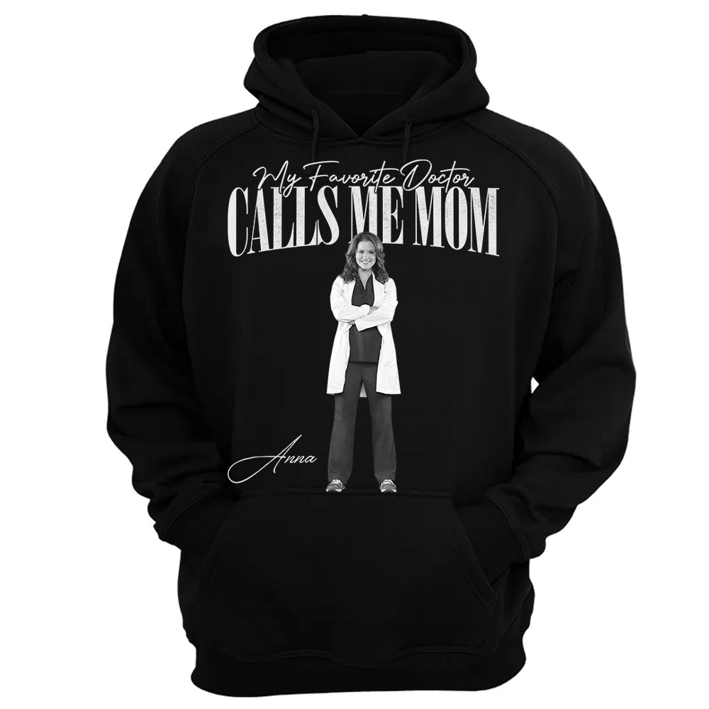 My Favorite Doctor Calls Me Mom Washed Tee Retro Bootleg Shirt For Dotor Family A2110