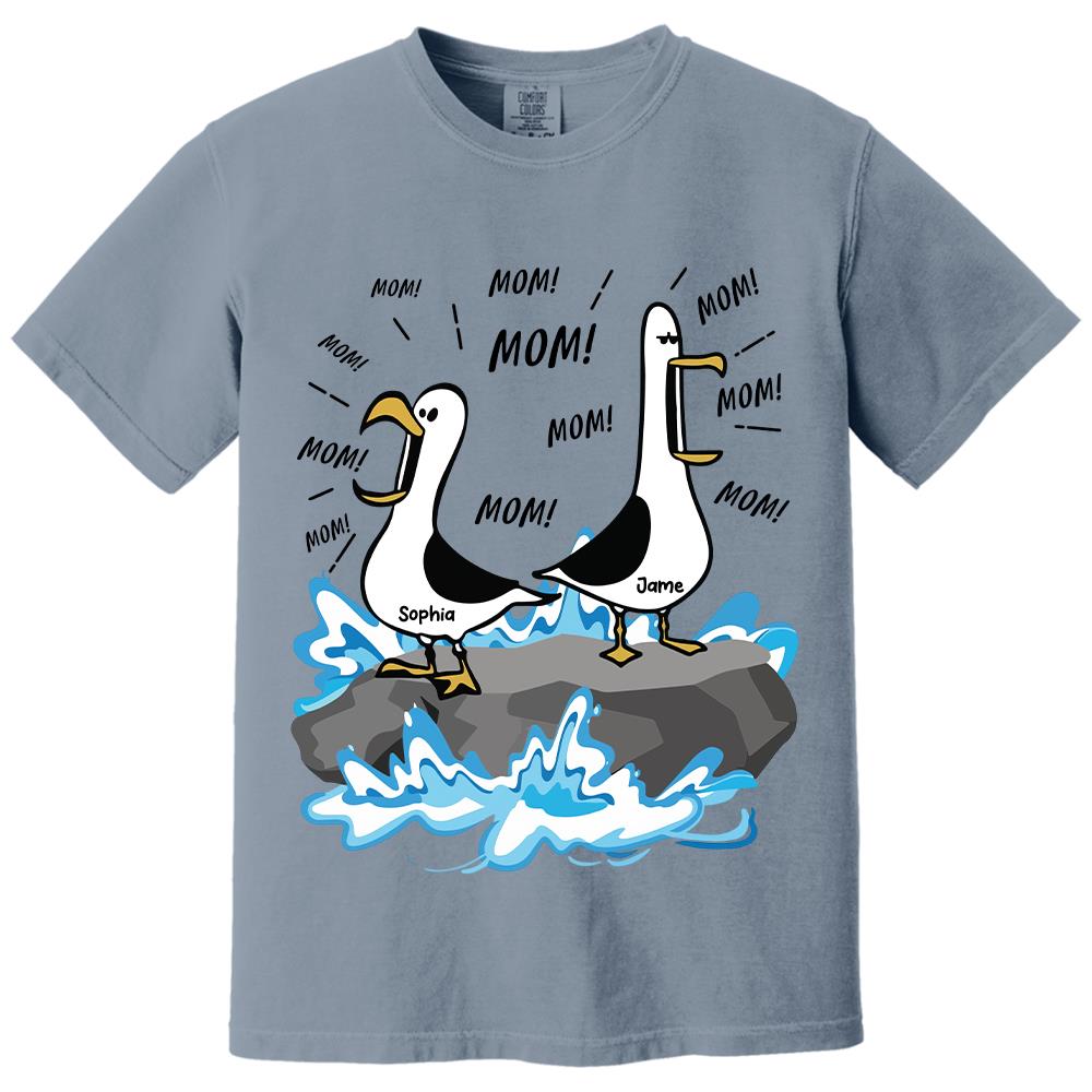 Trending Personalized Seagull Mom Mom Mom - Personalized Shirt - Funny Mother's Day Gift For Mom 