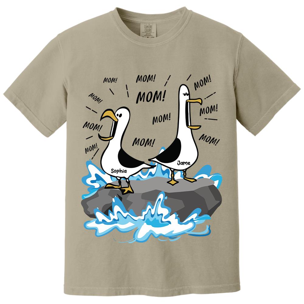Trending Personalized Seagull Mom Mom Mom - Personalized Shirt - Funny Mother's Day Gift For Mom 