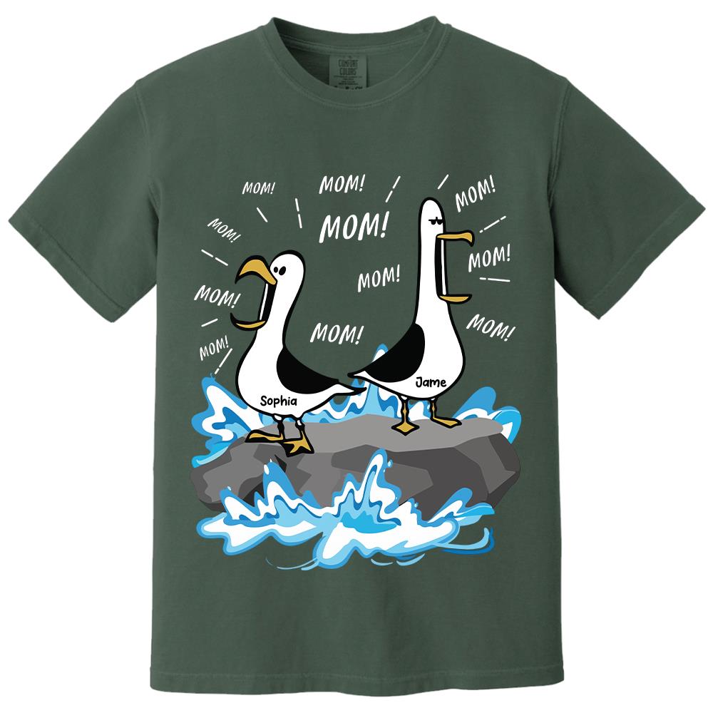 Trending Personalized Seagull Mom Mom Mom - Personalized Shirt - Funny Mother's Day Gift For Mom 