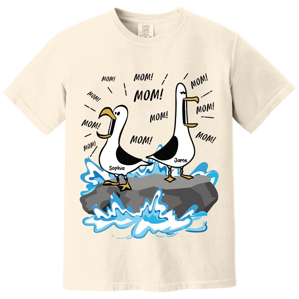 Trending Personalized Seagull Mom Mom Mom - Personalized Shirt - Funny Mother's Day Gift For Mom 