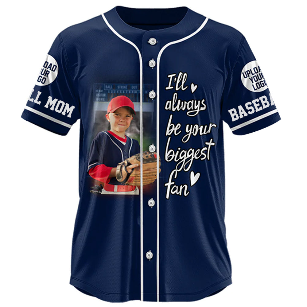Baseball Mama Jersey - Personalized Shirt For Baseball Lovers Custom Photos For Family NA04 Do99