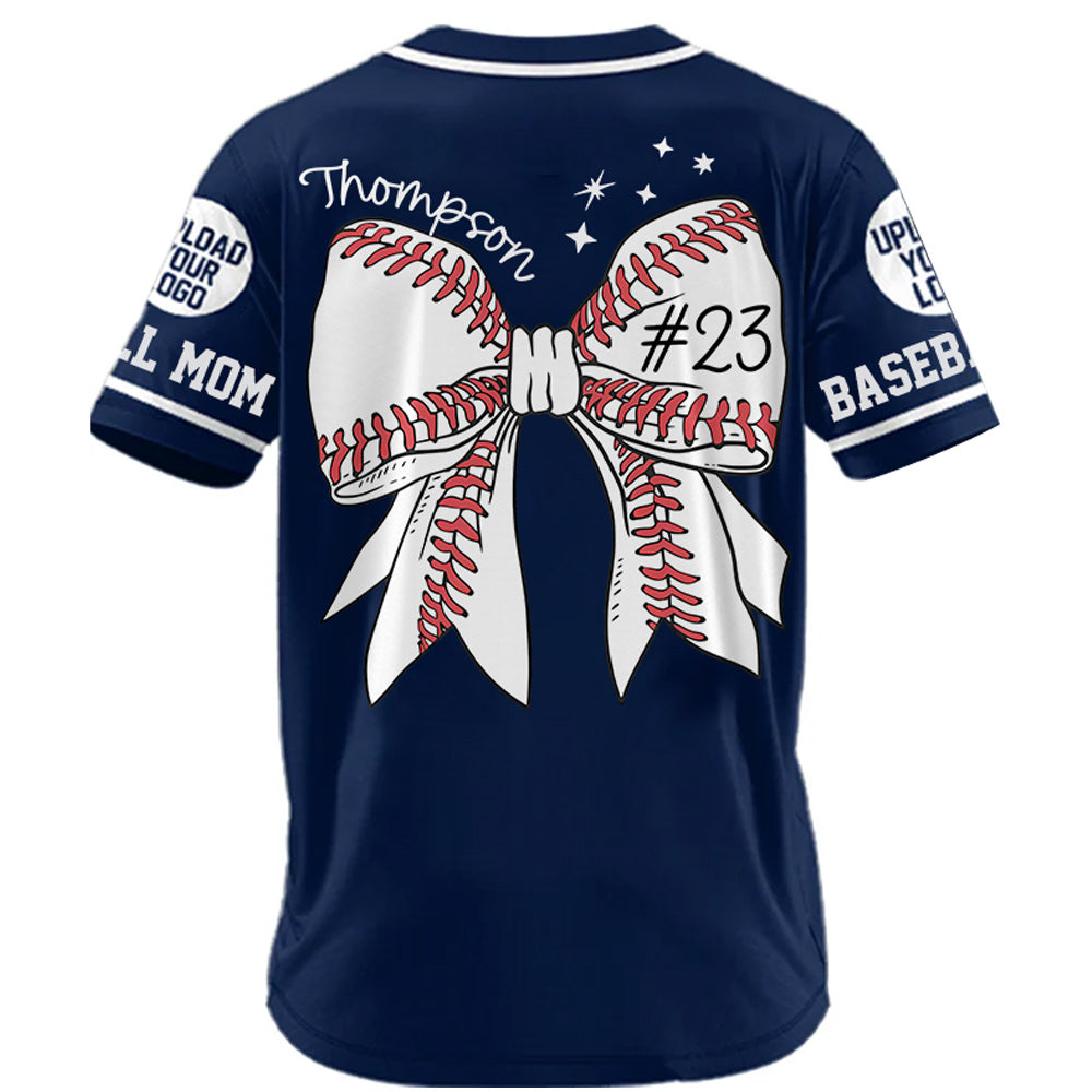Baseball Mama Jersey - Personalized Shirt For Baseball Lovers Custom Photos For Family NA04 Do99