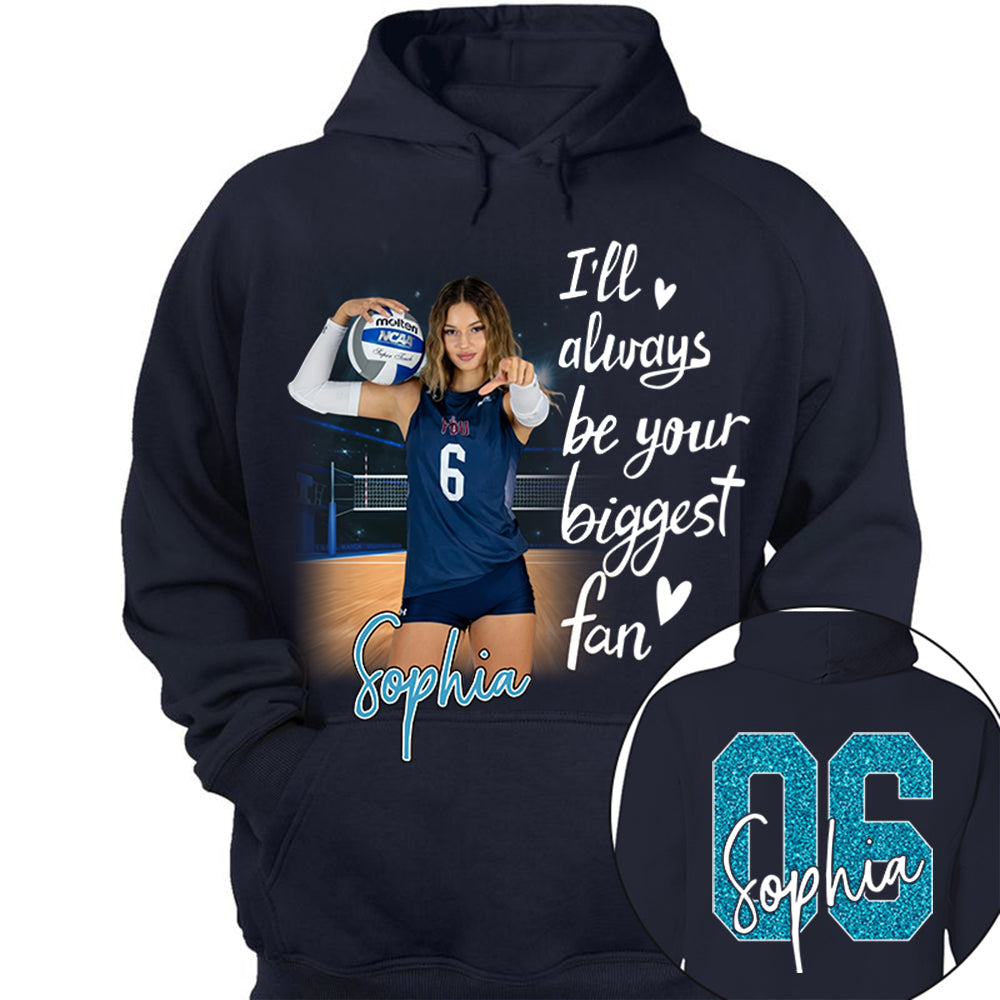 I'll Be Your Biggest Fan Personalize Volleyball Shirt For Volleyball Mom Grandma Sport Family T1807 Li29