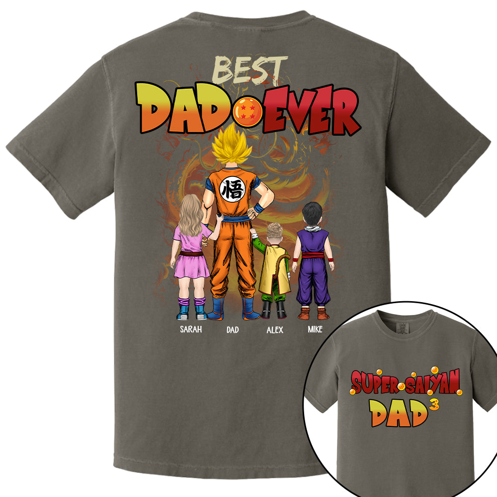 Personalized Best Dad Ever Shirt - Dragon Dad Custom Shirt Gift For Dad Vr2 Na02 T24