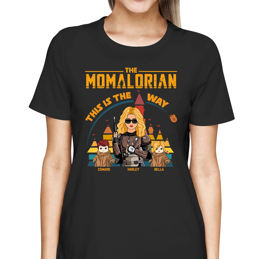 The Momalorian This Is The Way - Personalized Shirt For Mom Dad