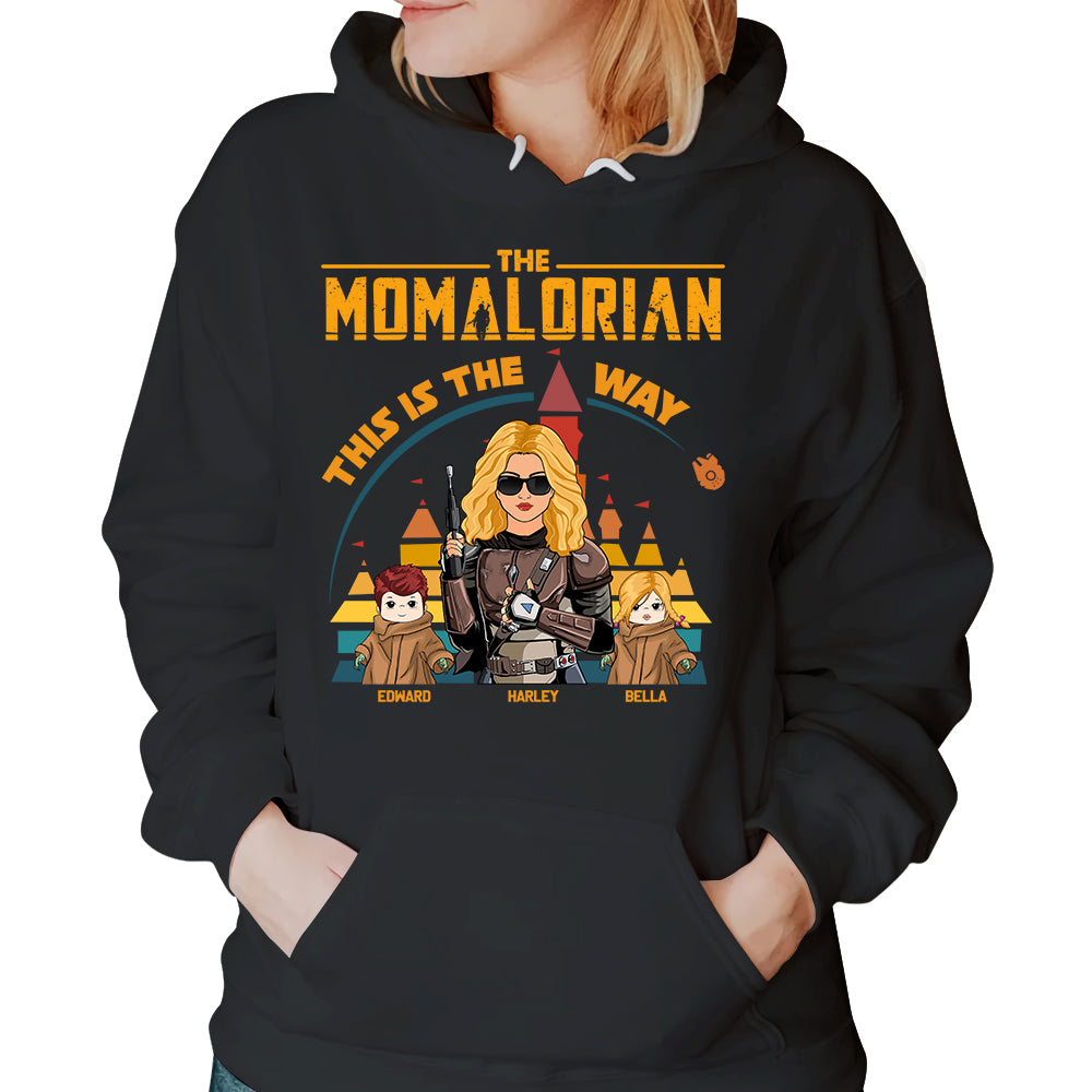 The Momalorian This Is The Way - Personalized Shirt For Mom Dad