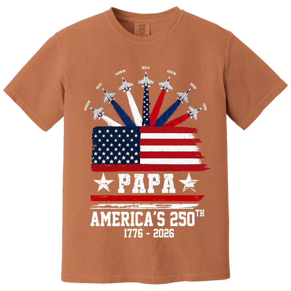 Custom Papa America 250th Anniversary, Gift For Dad Grandpa L0411 TH23
