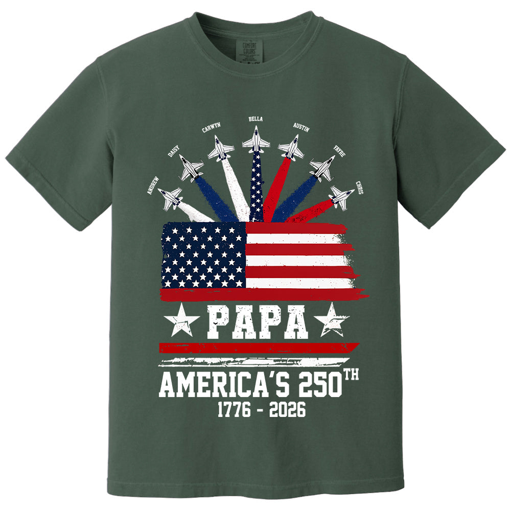 Custom Papa America 250th Anniversary, Gift For Dad Grandpa L0411 TH23