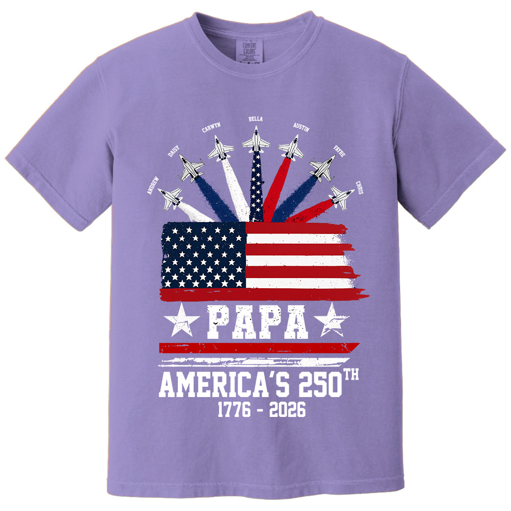 Custom Papa America 250th Anniversary, Gift For Dad Grandpa L0411 TH23