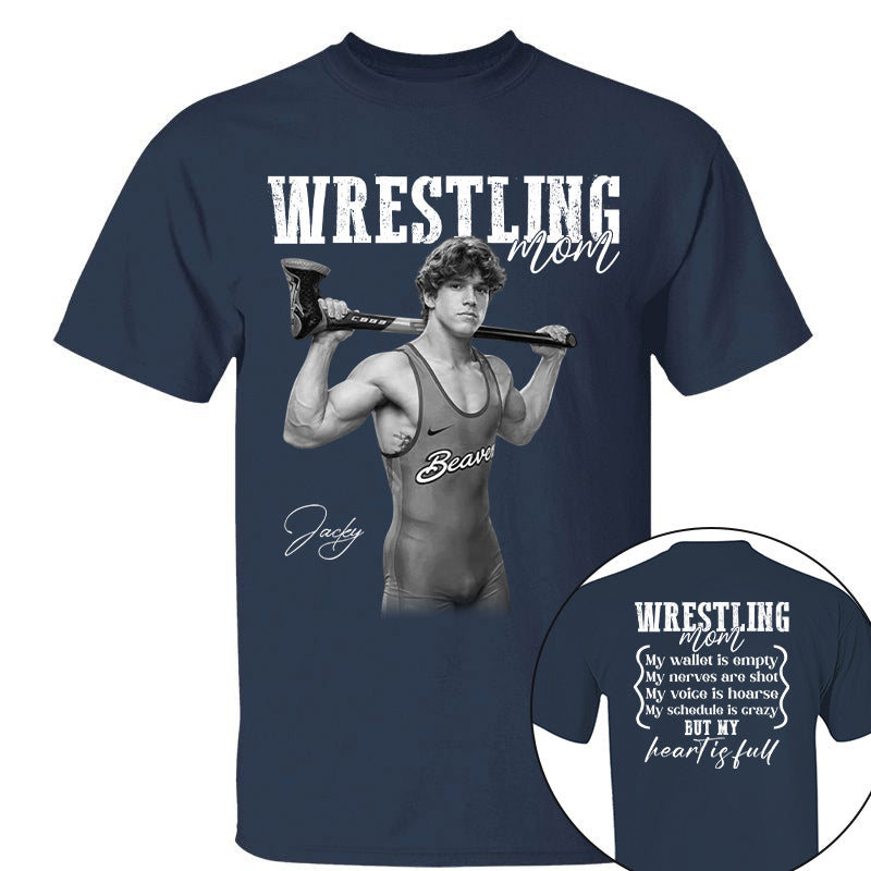 Wrestling Mom - Personalized Tops For Wrestling Lovers Wrestling Family NA04