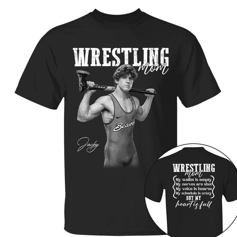 Wrestling Mom - Personalized Tops For Wrestling Lovers Wrestling Family NA04