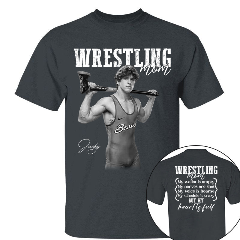Wrestling Mom - Personalized Tops For Wrestling Lovers Wrestling Family NA04