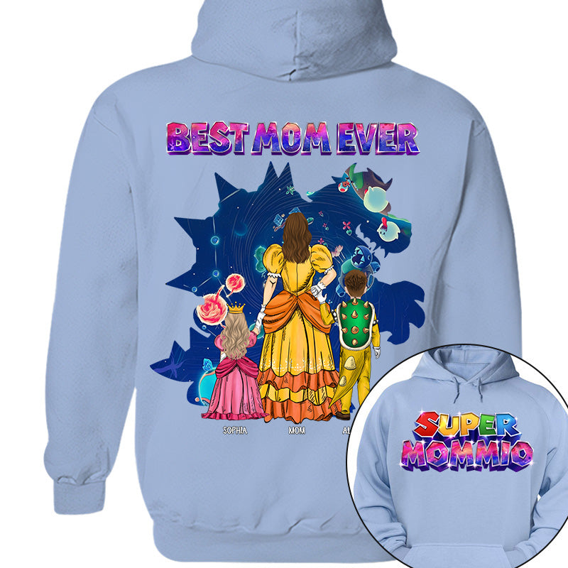 Customized Super Mommio Galaxy Gaming Shirt, Gift For Mom, Mother's Day L0411