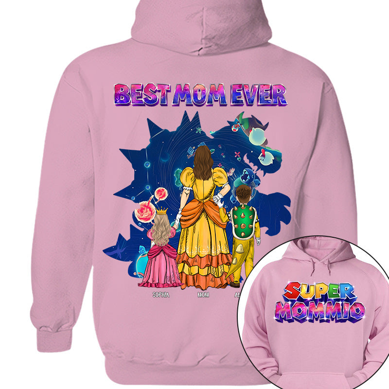 Customized Super Mommio Galaxy Gaming Shirt, Gift For Mom, Mother's Day L0411