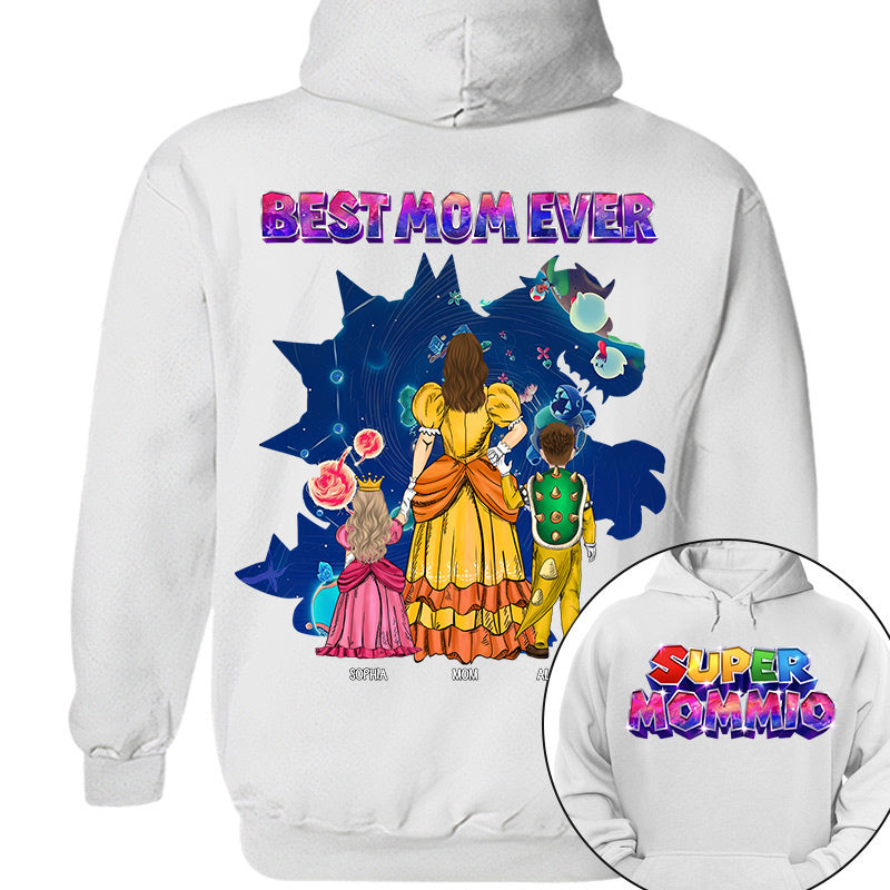 Customized Super Mommio Galaxy Gaming Shirt, Gift For Mom, Mother's Day L0411