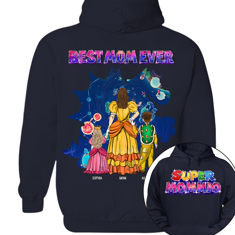 Customized Super Mommio Galaxy Gaming Shirt, Gift For Mom, Mother's Day L0411
