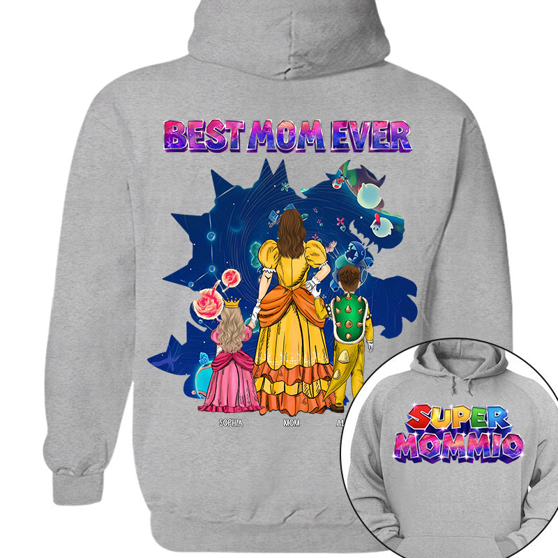 Customized Super Mommio Galaxy Gaming Shirt, Gift For Mom, Mother's Day L0411