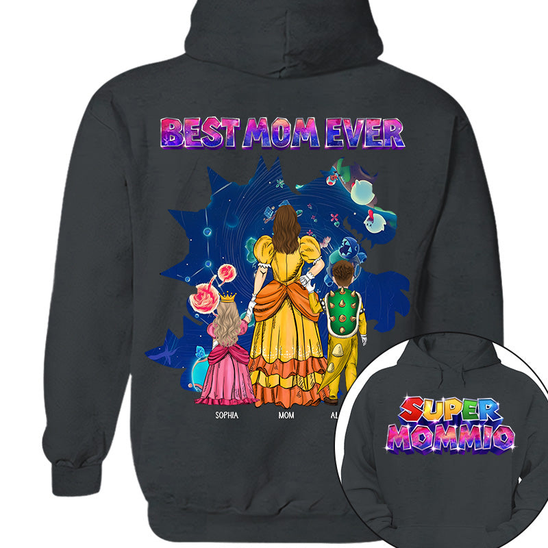 Customized Super Mommio Galaxy Gaming Shirt, Gift For Mom, Mother's Day L0411