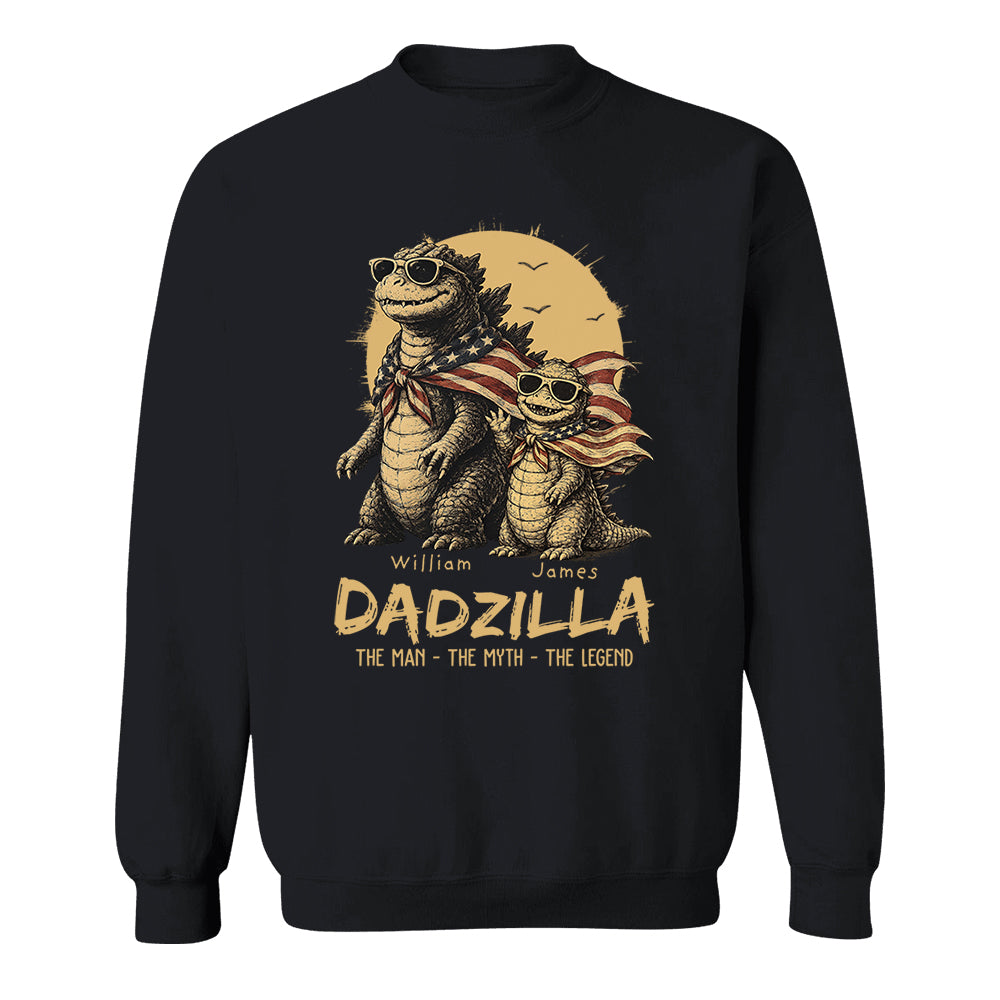 Custom Dadzilla The Man The Myth The Legend Shirt , Gifts For Father Day L0411 VH01
