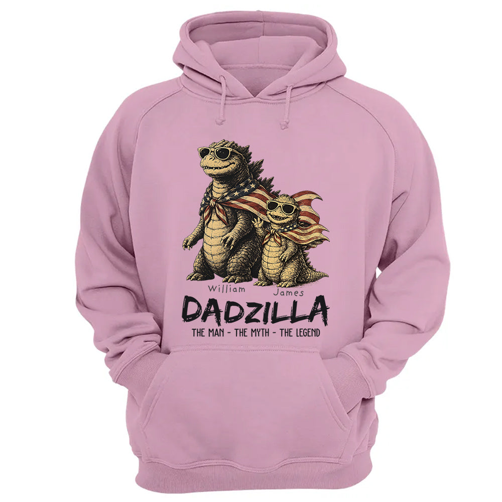 Custom Dadzilla The Man The Myth The Legend Shirt , Gifts For Father Day L0411 VH01