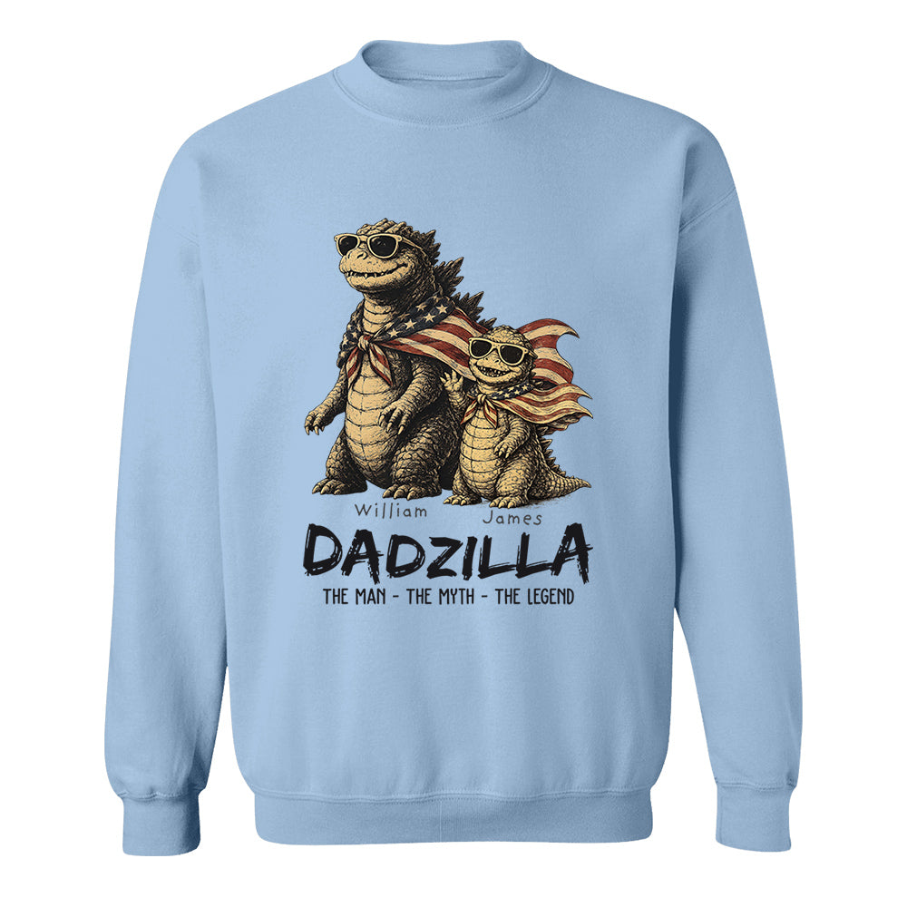 Custom Dadzilla The Man The Myth The Legend Shirt , Gifts For Father Day L0411 VH01