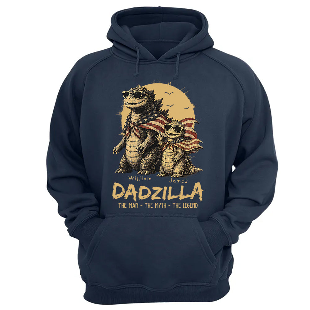 Custom Dadzilla The Man The Myth The Legend Shirt , Gifts For Father Day L0411 VH01
