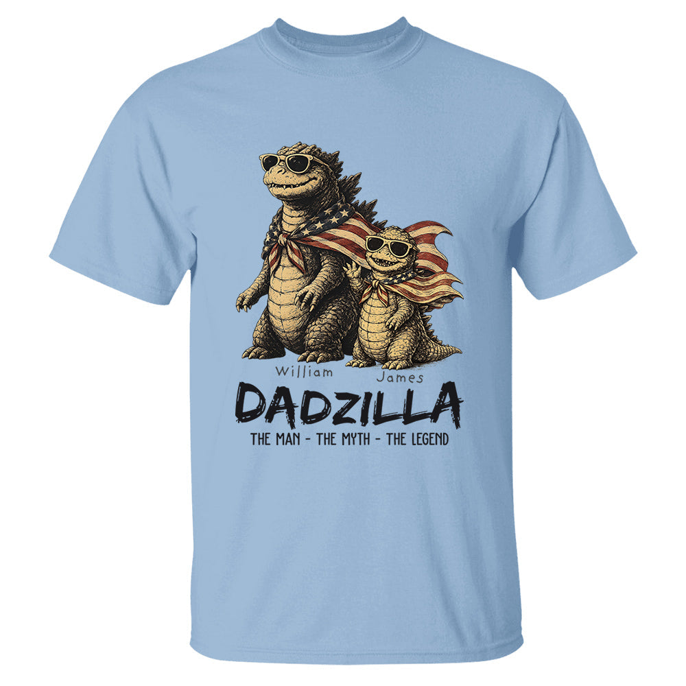 Custom Dadzilla The Man The Myth The Legend Shirt , Gifts For Father Day L0411 VH01