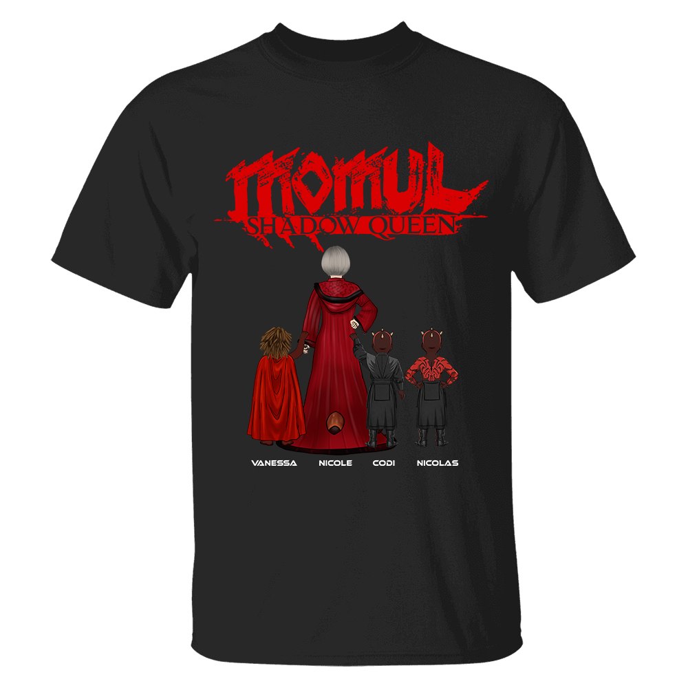Personalized Momul Shadow Queen Shirt For Mom - Custom Mother's Day Gift 2026