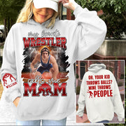 My Favorite Wrestler Calls Me Mom - Personalized All Over Print Shirt For Wrestling Family NA04 Nh00