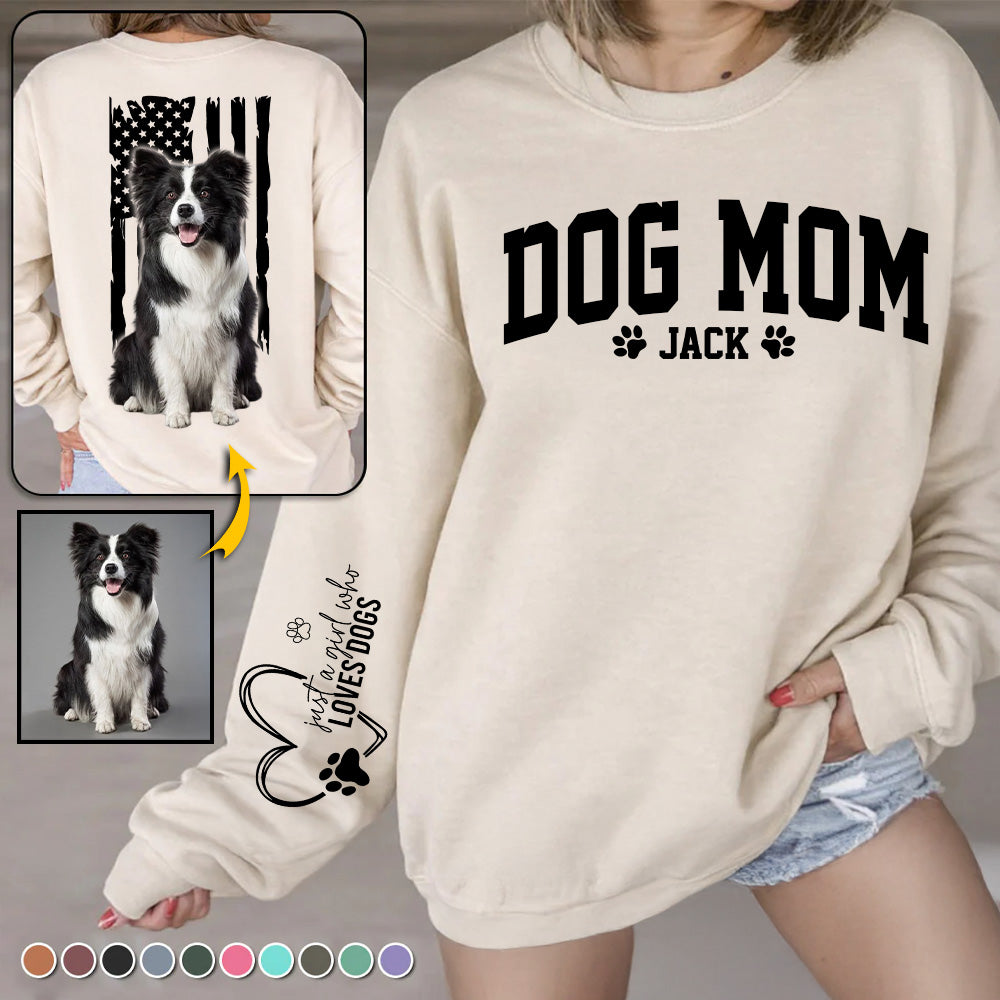 Dog Mom Just A Girl Who Loves Dogs Personalized Shirt Gift For Dog Lover T1807 T24