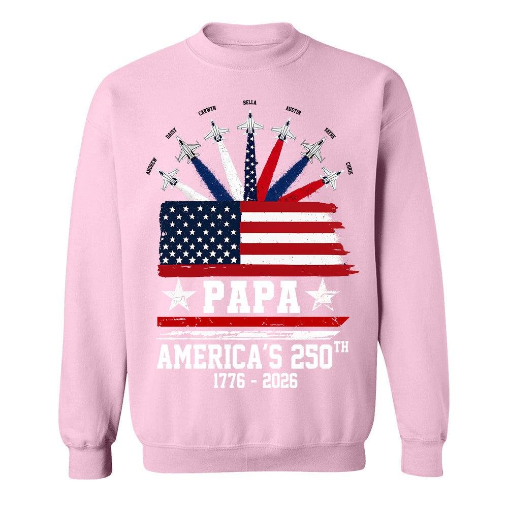 Custom Papa America 250th Anniversary, Gift For Dad Grandpa L0411 TH23