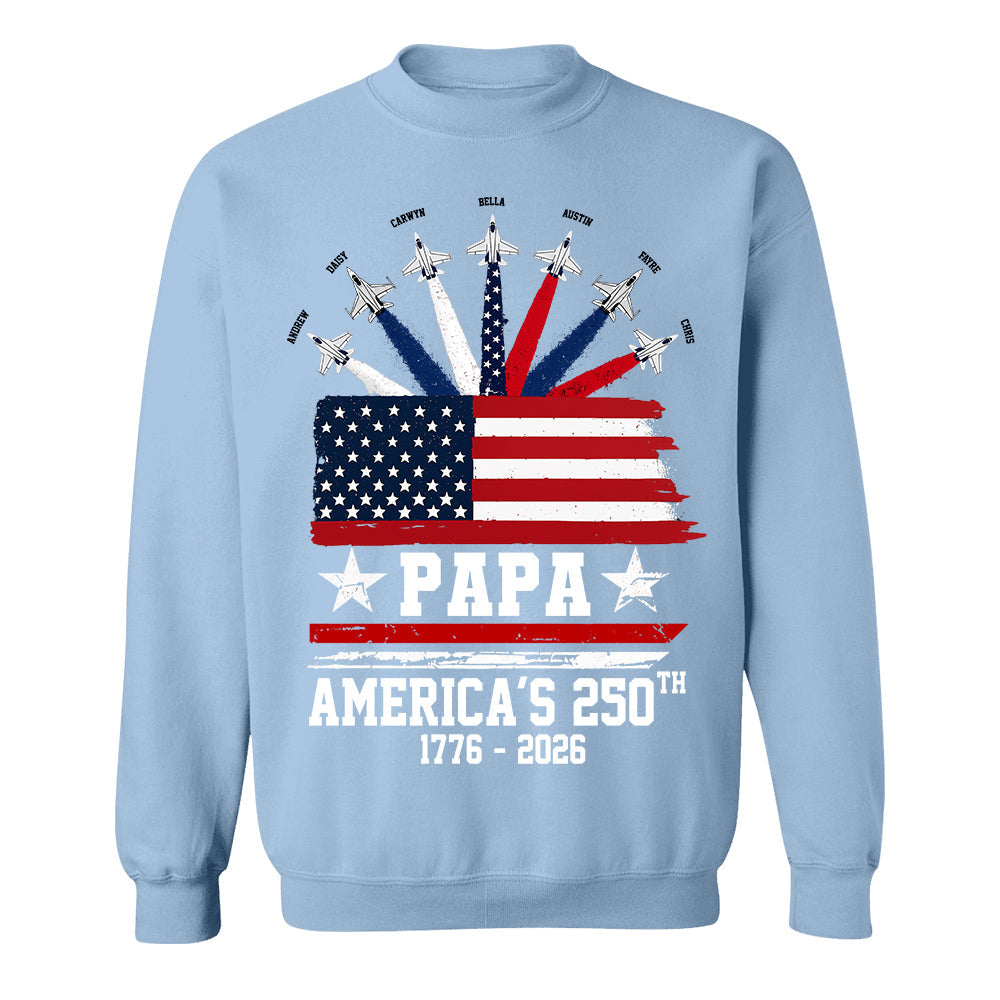 Custom Papa America 250th Anniversary, Gift For Dad Grandpa L0411 TH23