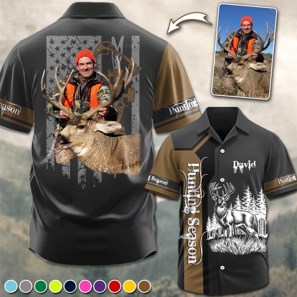 Hunting Season - Custom Photo Hunting Shirt - Personalized Gifts for Husband, Dad, Hunters A2110 Pt99