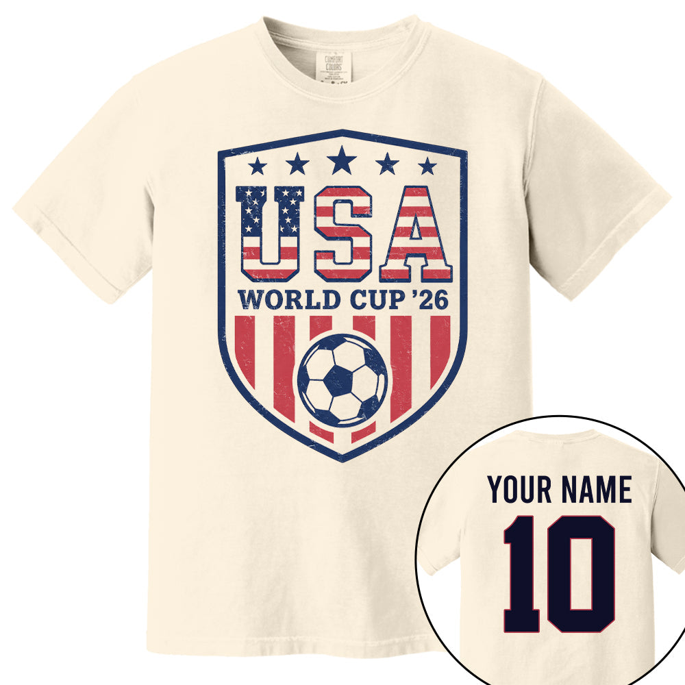 Custom USA Soccer Shirt 2026, Personalized Team Shirt Nh00
