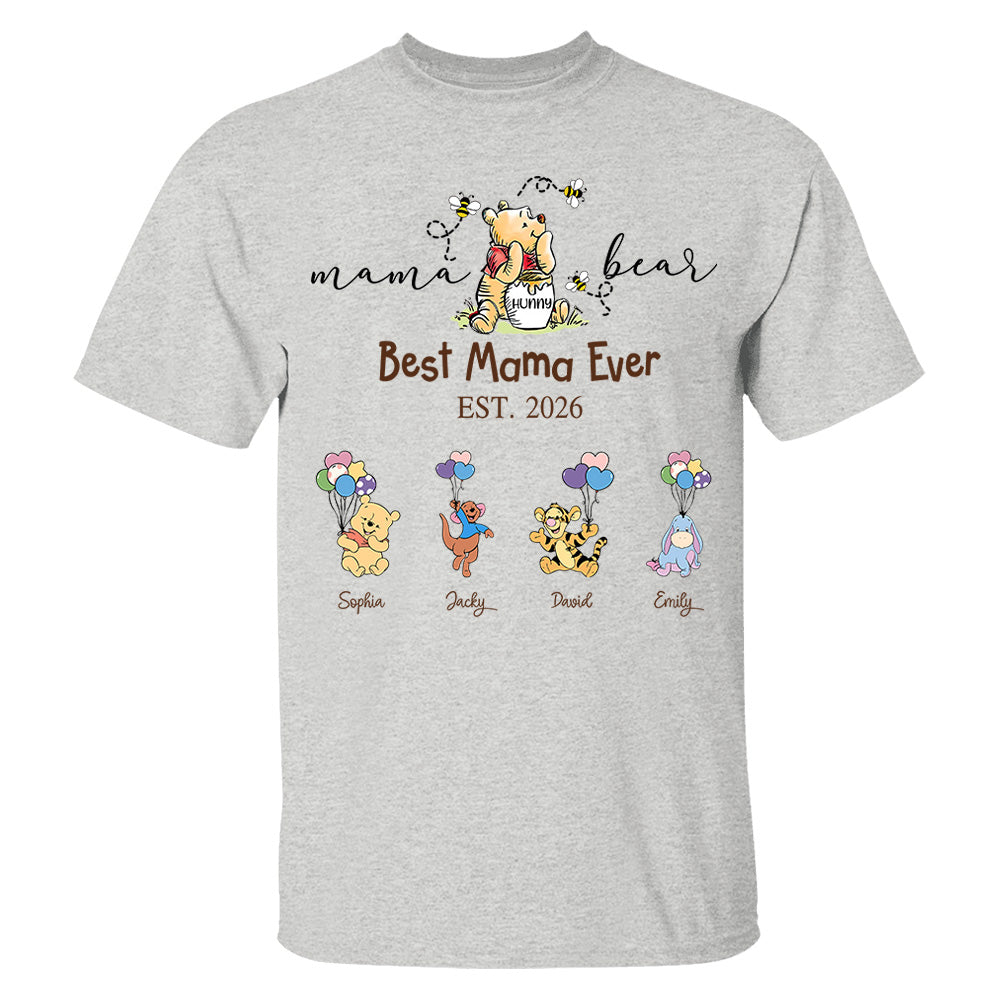 Custom Mama Grandma Bear  Sweatshirt, Mama Bear Shirt, Personalized Shirt Gift For Mom, Grandma, Custom Mother's Day Sweatshirt Shirt MI209