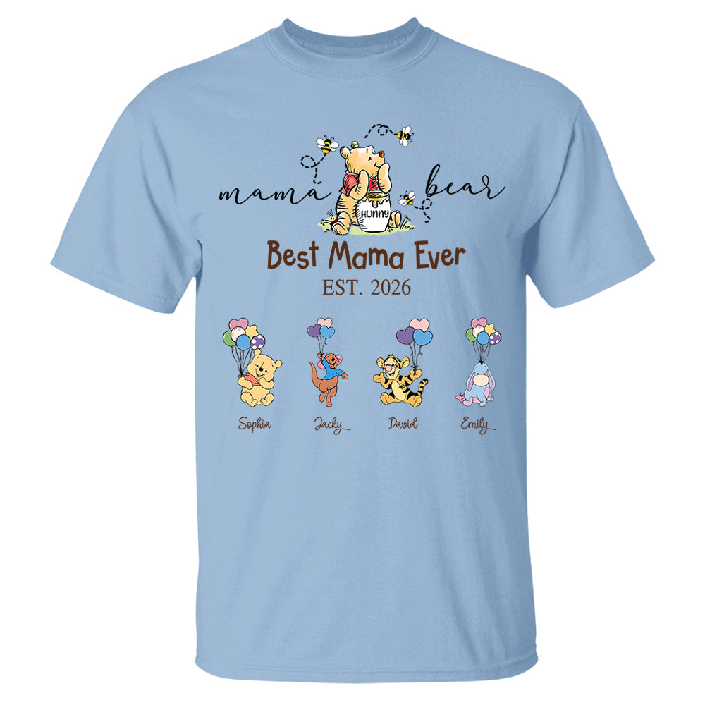 Custom Mama Grandma Bear  Sweatshirt, Mama Bear Shirt, Personalized Shirt Gift For Mom, Grandma, Custom Mother's Day Sweatshirt Shirt MI209