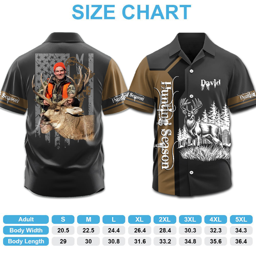Hunting Season - Custom Photo Hunting Shirt - Personalized Gifts for Husband, Dad, Hunters A2110 Pt99