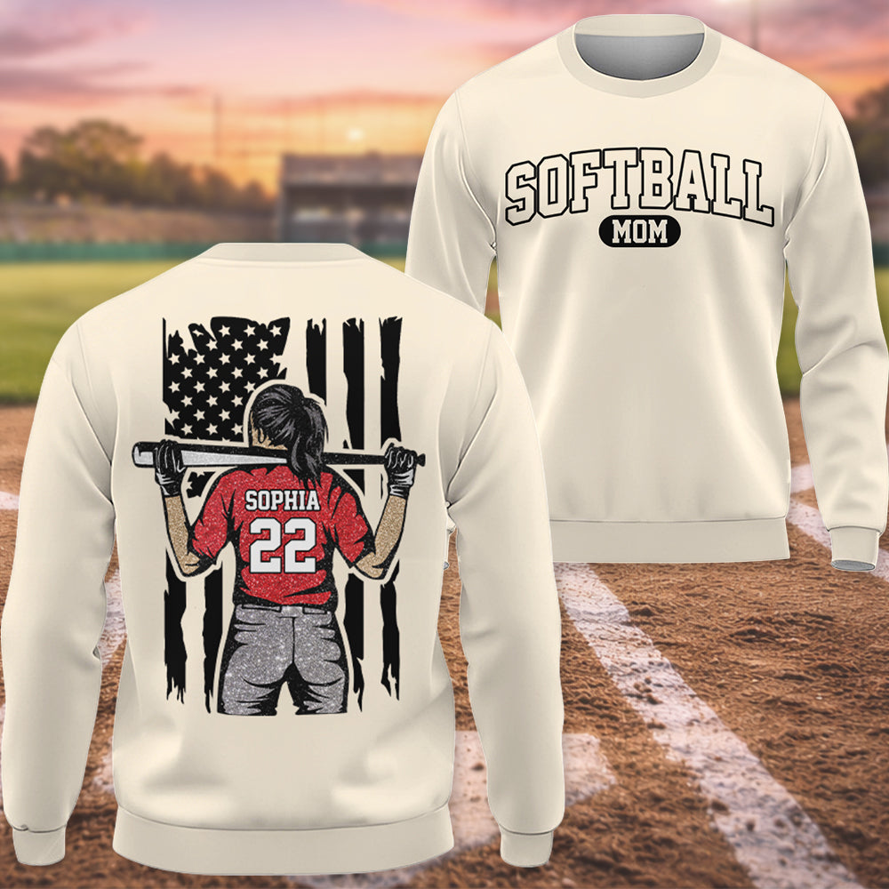 Softball Mom - I Will Always Be Your Biggest Fan - Personalized Shirt For Basketball Family NA02 Hv01