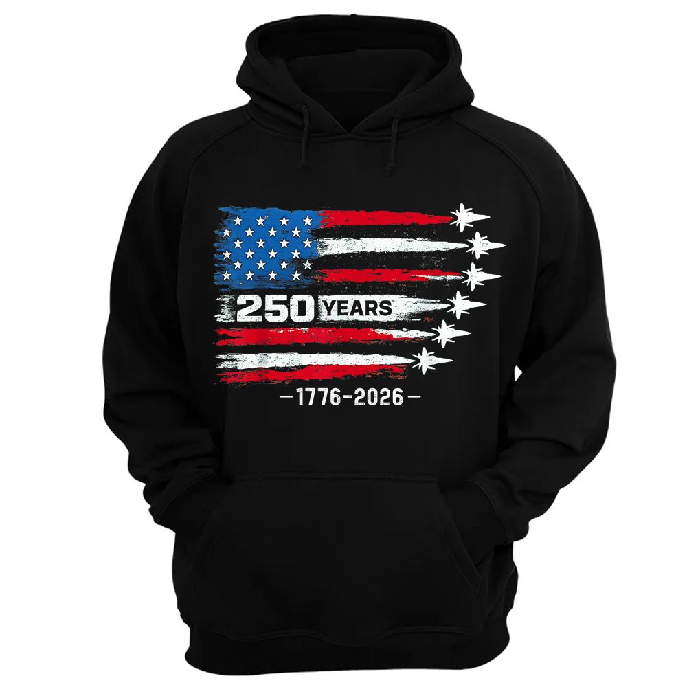 USA 250th Anniversary T-Shirt, America 250 Years 1776-2026 4th of July Tee Hv01