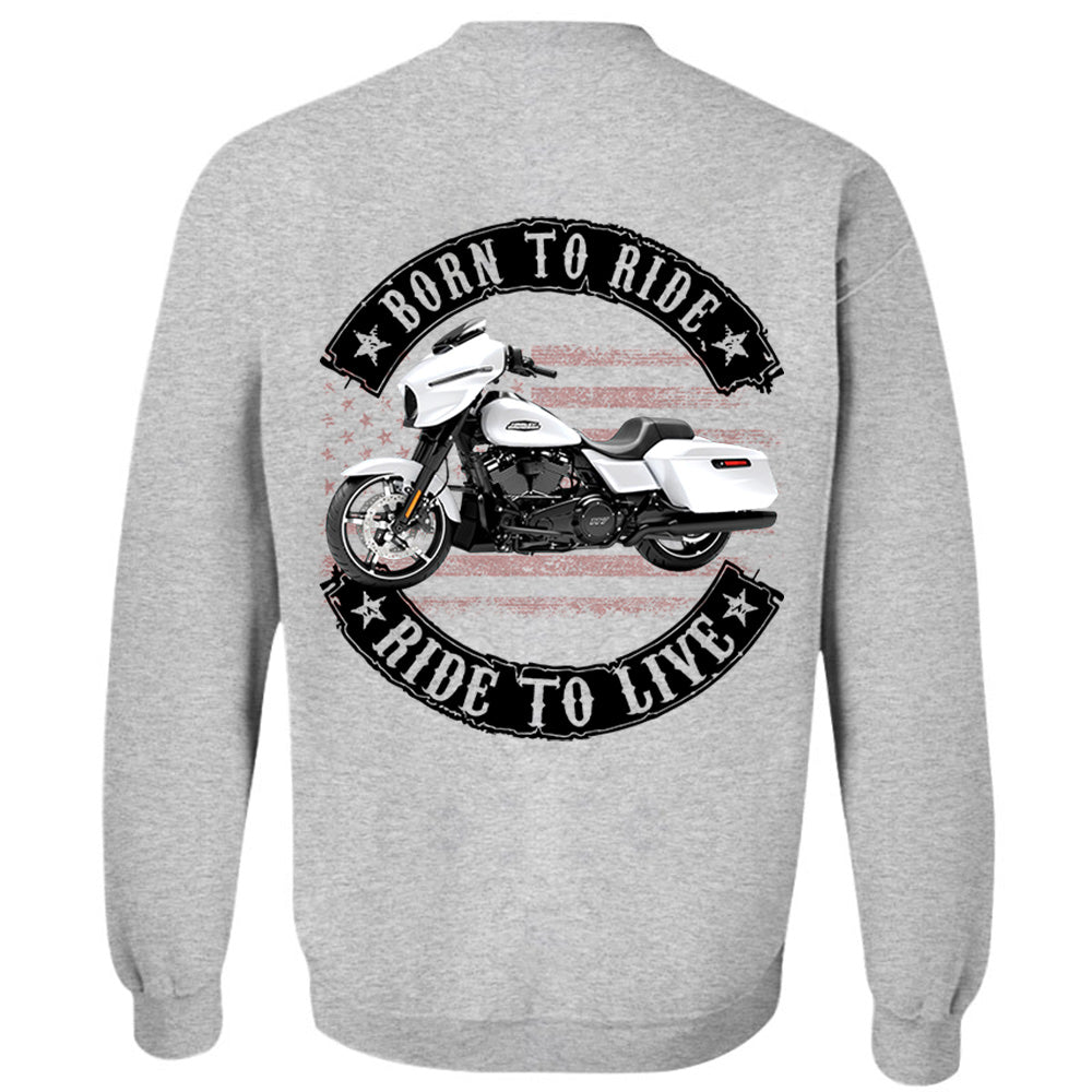 Born To Ride - Ride To Live - Personalized Upload Vehicle Photo For Biker A2110 VH01