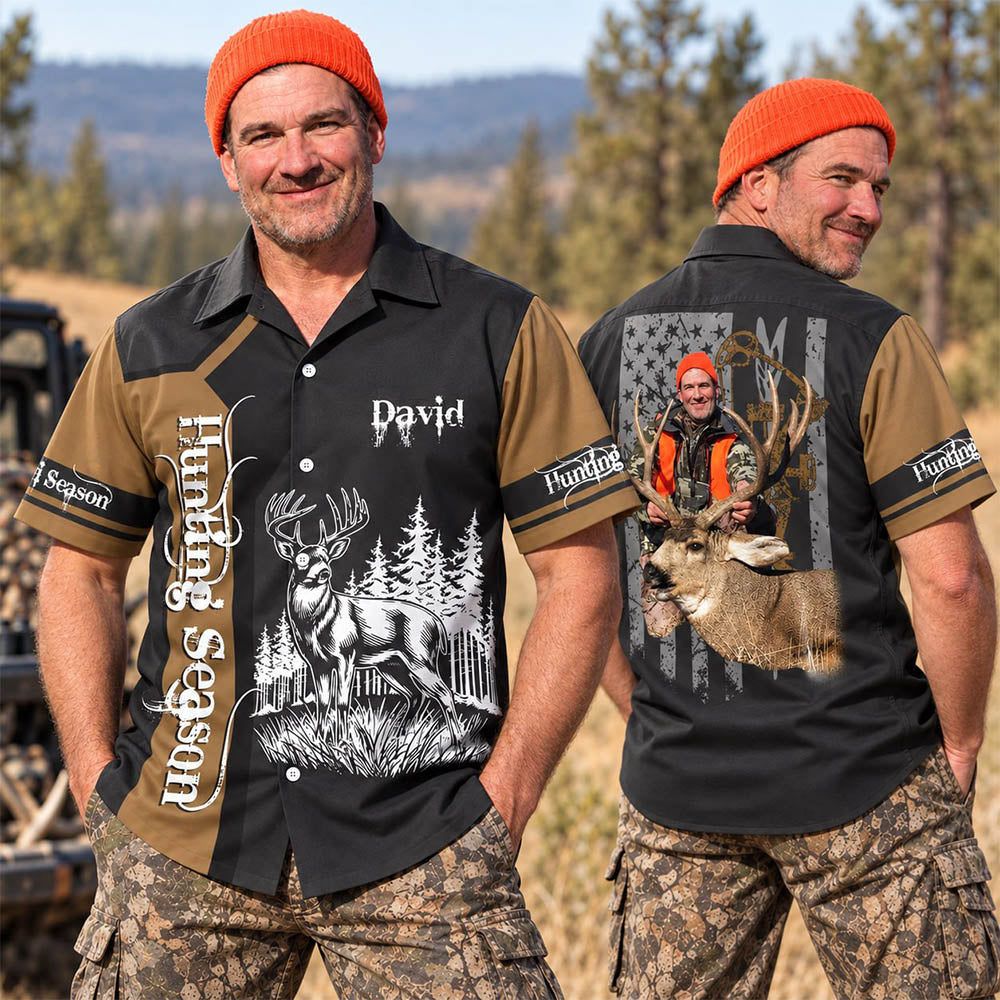 Hunting Season - Custom Photo Hunting Shirt - Personalized Gifts for Husband, Dad, Hunters A2110 Pt99