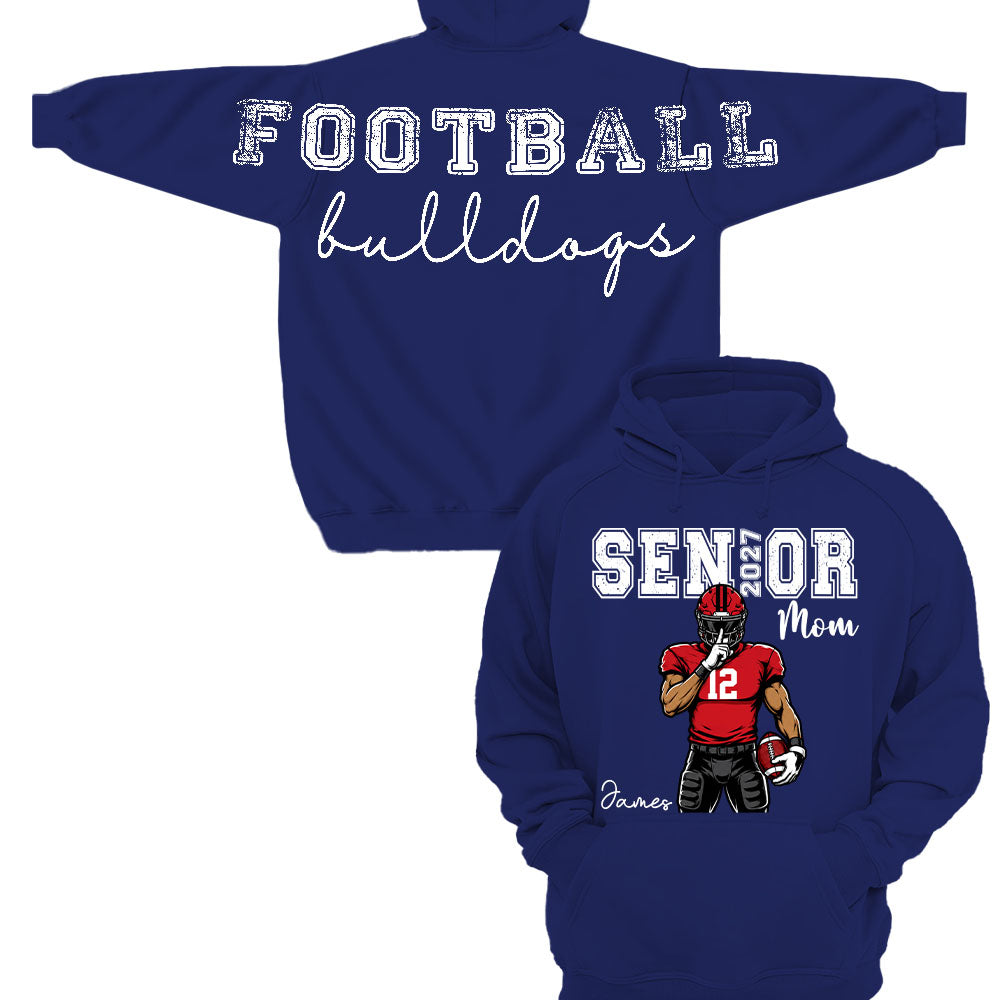 Custom Senior Football Mom Sweatshirt, Senior Night 2027 L0411 Nh00