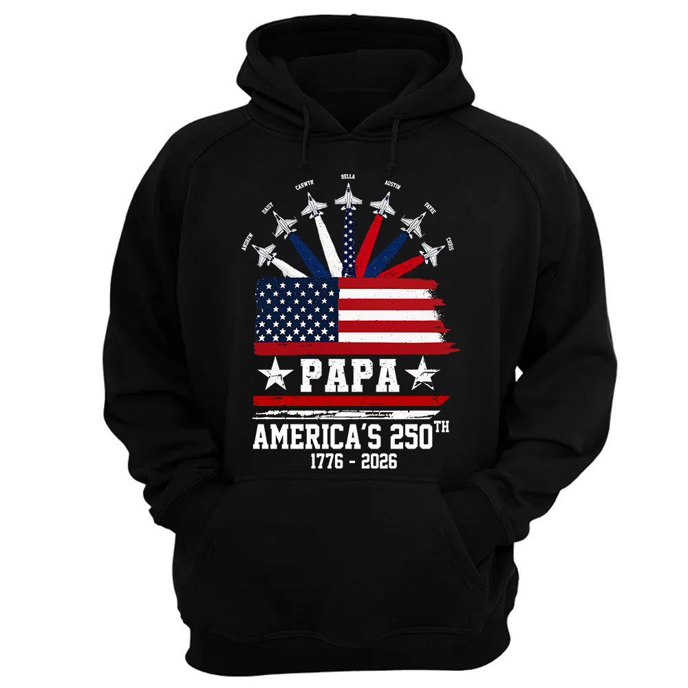 Custom Papa America 250th Anniversary, Gift For Dad Grandpa L0411 TH23
