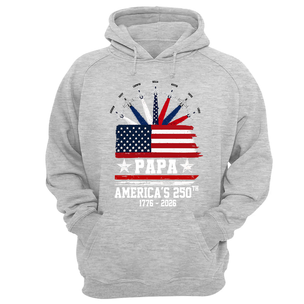 Custom Papa America 250th Anniversary, Gift For Dad Grandpa L0411 TH23