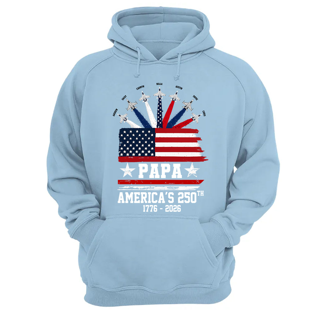Custom Papa America 250th Anniversary, Gift For Dad Grandpa L0411 TH23